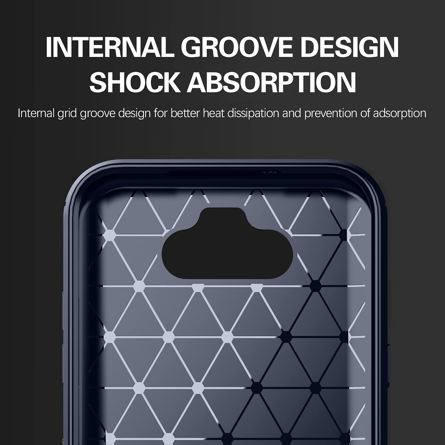 ASUWISH Tempered Glass Screen Protector & Silicone Phone Case for LG K31/Phoenix 5/Fortune 3/Risio 4 - Navy Blue Slim Soft Rubber Cover for Men & Women - Perfect for Everyday Protection & Style