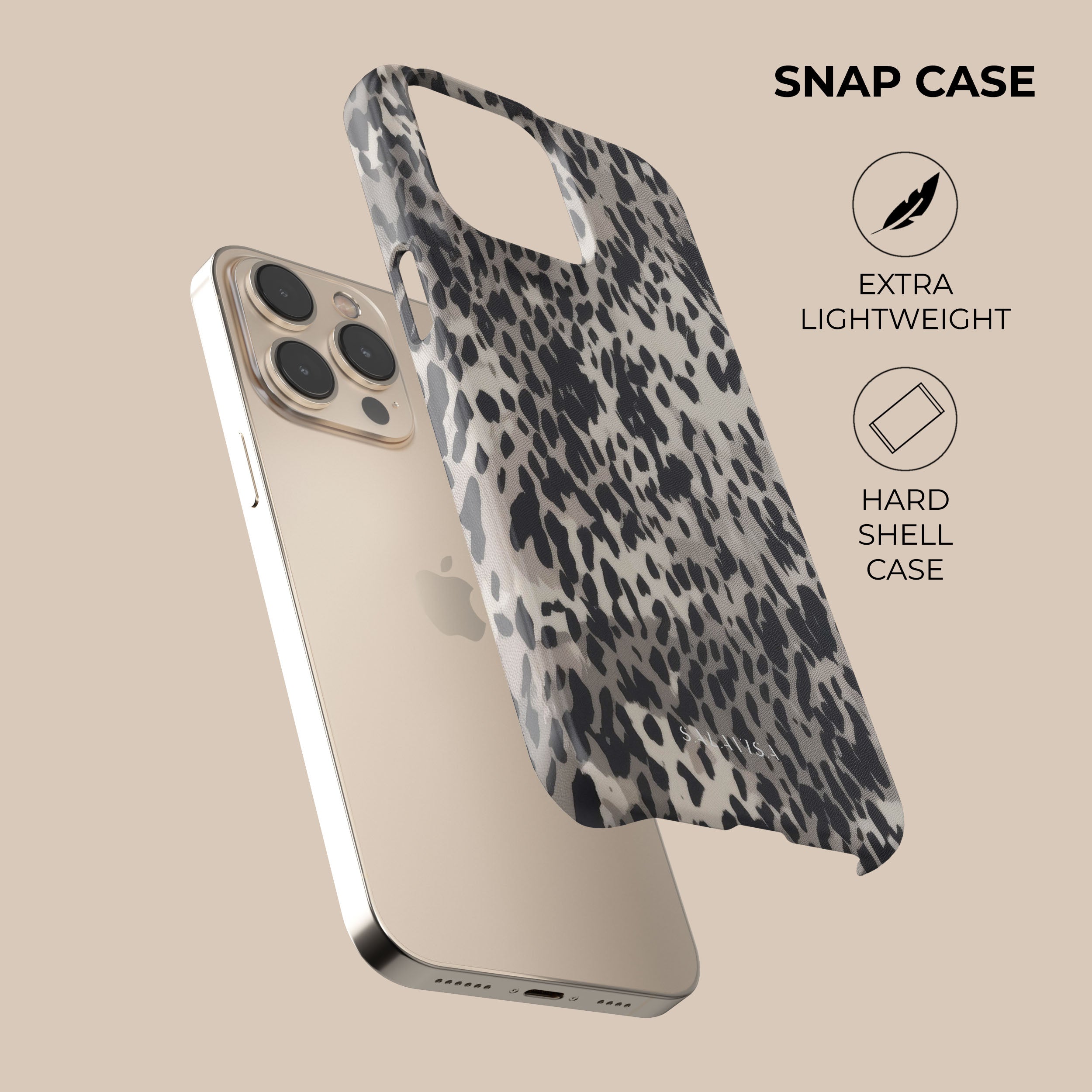Premium Realistic Dark Animal Skin Phone Case - Durable Protective Cover for iPhone & Samsung - Perfect for Outdoor Adventures & Fashion Enthusiasts