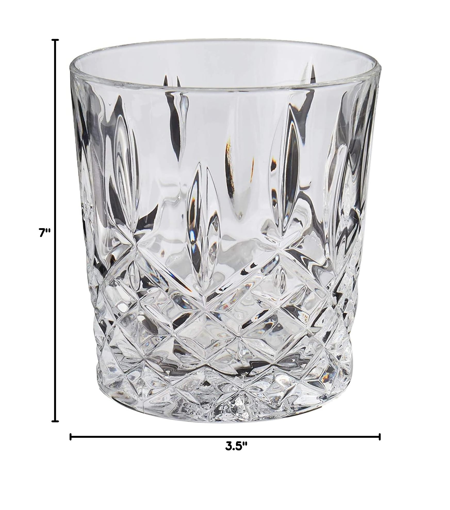Marquis by Waterford Personalized Markham Square Crystal Decanter Set - 32oz Engraved Whiskey Decanter with 2 Matching DOF Rocks Glasses for Scotch, Bourbon & Rye | Luxury Home Bar Accessories & Gift for Whiskey Lovers
