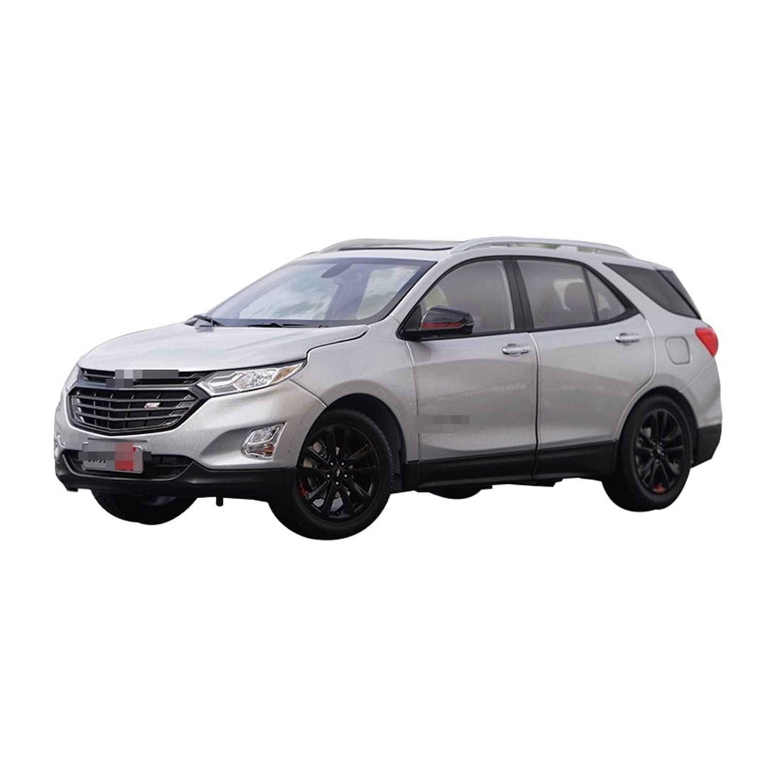 1/18 Scale Diecast Chevrolet Equinox Redline Model Car - Silver Toy Vehicle for Boys & Girls | Collectible Display Gift with Original Box | Perfect for Playtime, Car Collections & Birthday Presents
