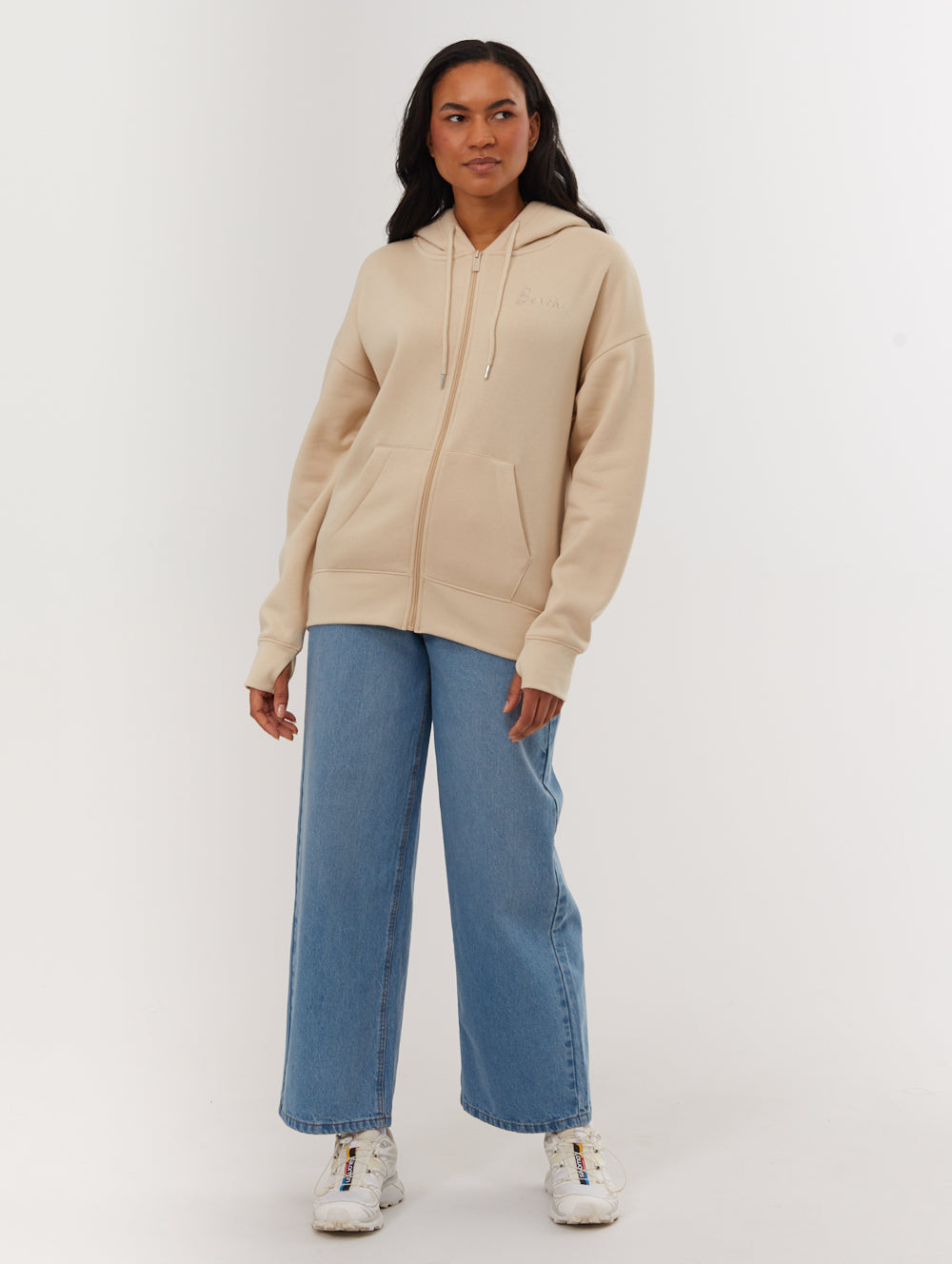 Naos Oversized Zip Up Hoodie for Men & Women - Cozy Fleece Pullover with Front Pockets - Perfect for Casual Wear, Gym, and Outdoor Activities