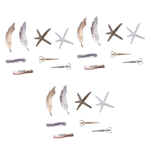 24 Pcs Hair Claw Clips for Women - Non-Slip Barrettes for Girls & Women - Korean Style Small Hair Combs & Clips for Ponytail, Bun & Updo Hairstyles