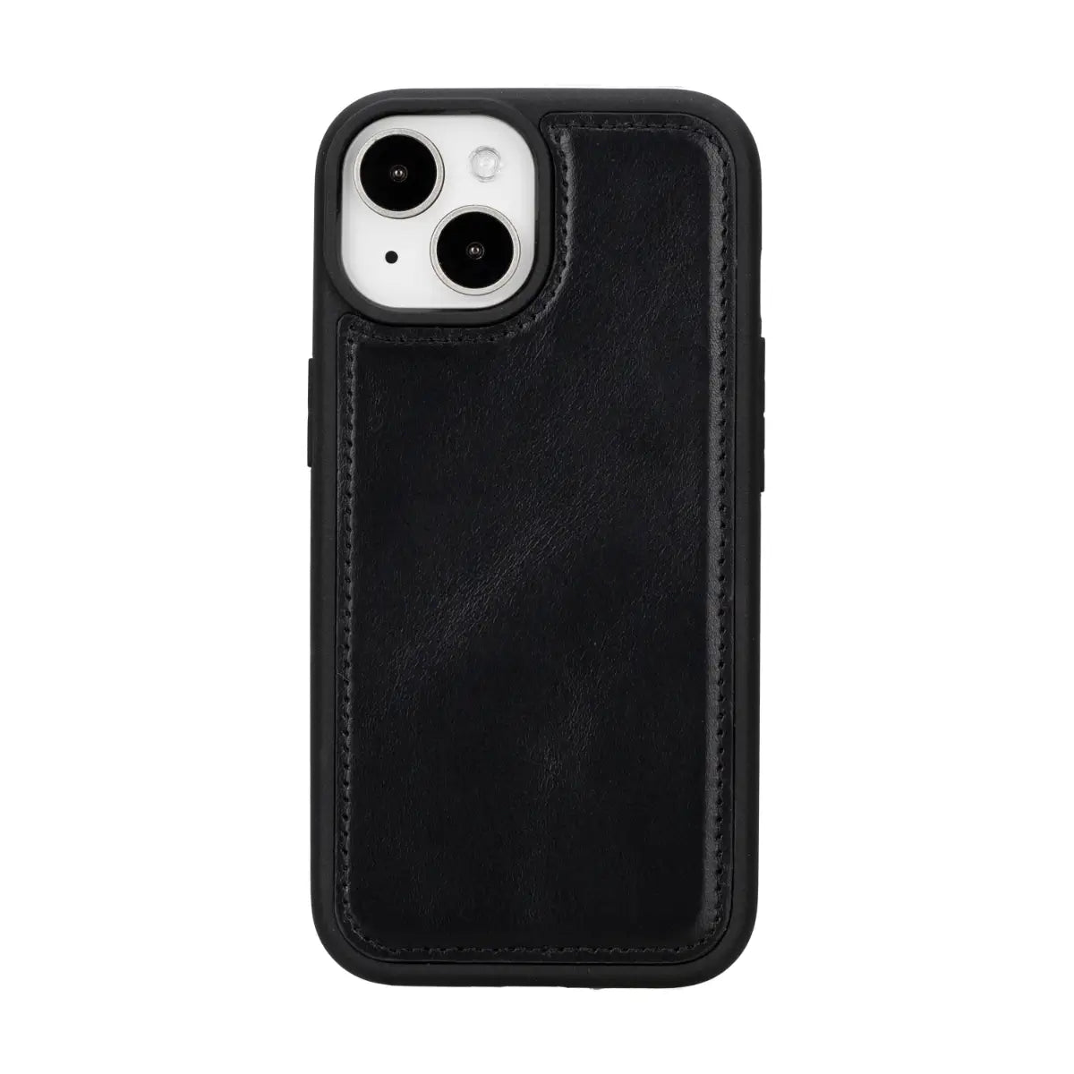 Premium Black Leather Wallet Case for iPhone 15 - Slim RFID Blocking Phone Cover with Card Slots | Perfect for Everyday Use, Travel & Business Professionals