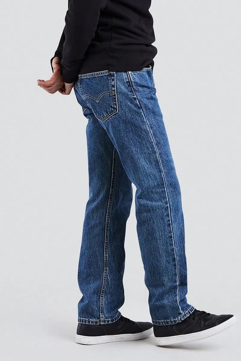 Levi's 505 Regular Fit Jeans for Men - Mid Stone Wash Denim Pants | Comfortable & Stylish for Casual Wear, Work & Everyday Outfits