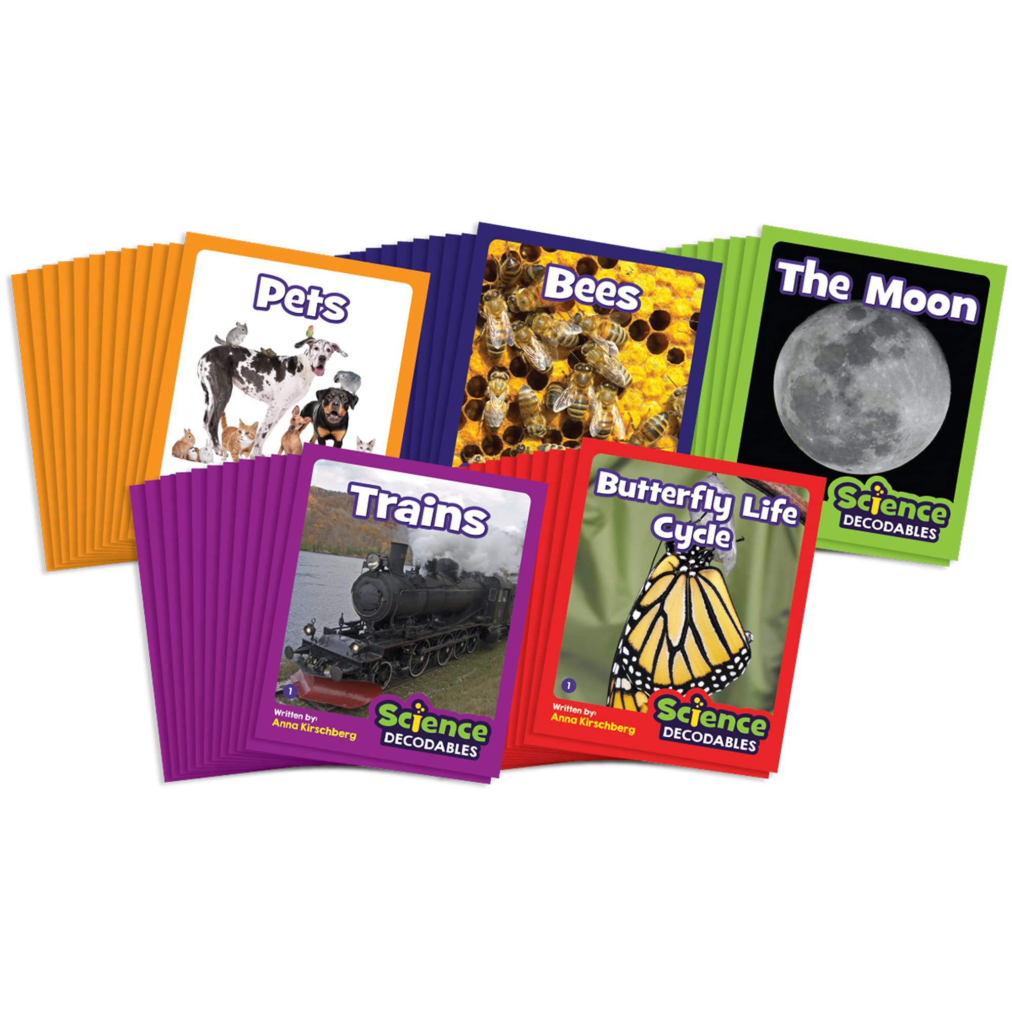 Junior Learning Beanstalk Books Letters & Sounds Science Decodables Non-Fiction Boxed Set - Phonics Reading Kit for Kids Ages 5-7 | Perfect for Homeschooling, Classroom Learning & Early Literacy Development