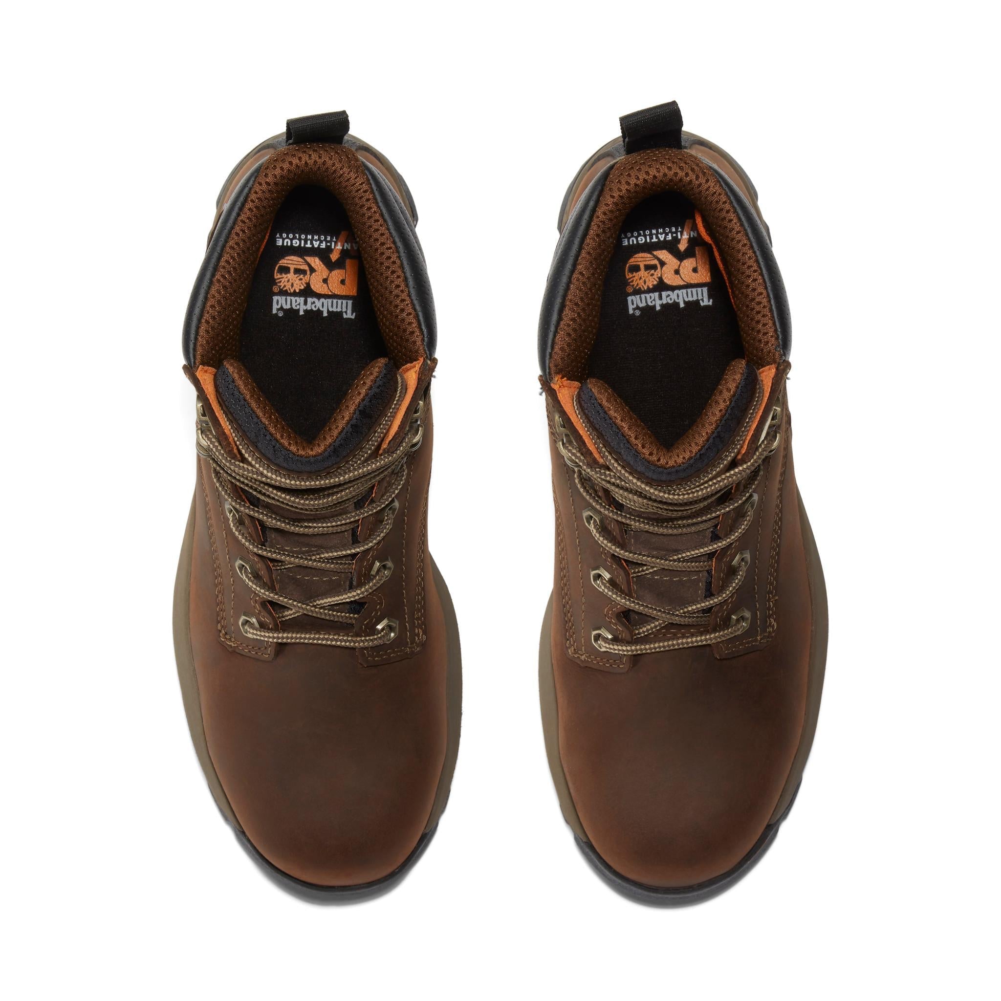 Titan EV 6 Inch Composite Toe Work Boots for Men - Brown Safety Shoes for Construction, Warehouse & Outdoor Work - ASTM F2413-18 Certified