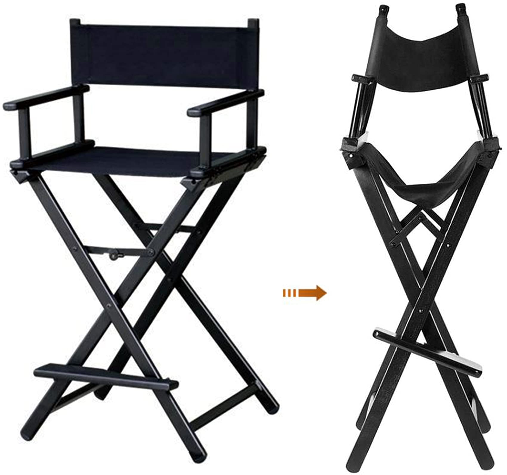 Professional Makeup Artist Chair - Portable Folding Aluminum Director Chair for Salon, Film & Photo Shoots - Lightweight Pink Styling Chair for Beauty Professionals & On-Set Use