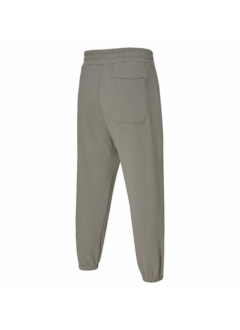 French Terry Loose Fit Jogger Pants for Men - Comfortable Casual Sweatpants with Elastic Waist & Pockets - Perfect for Lounge, Workout & Travel