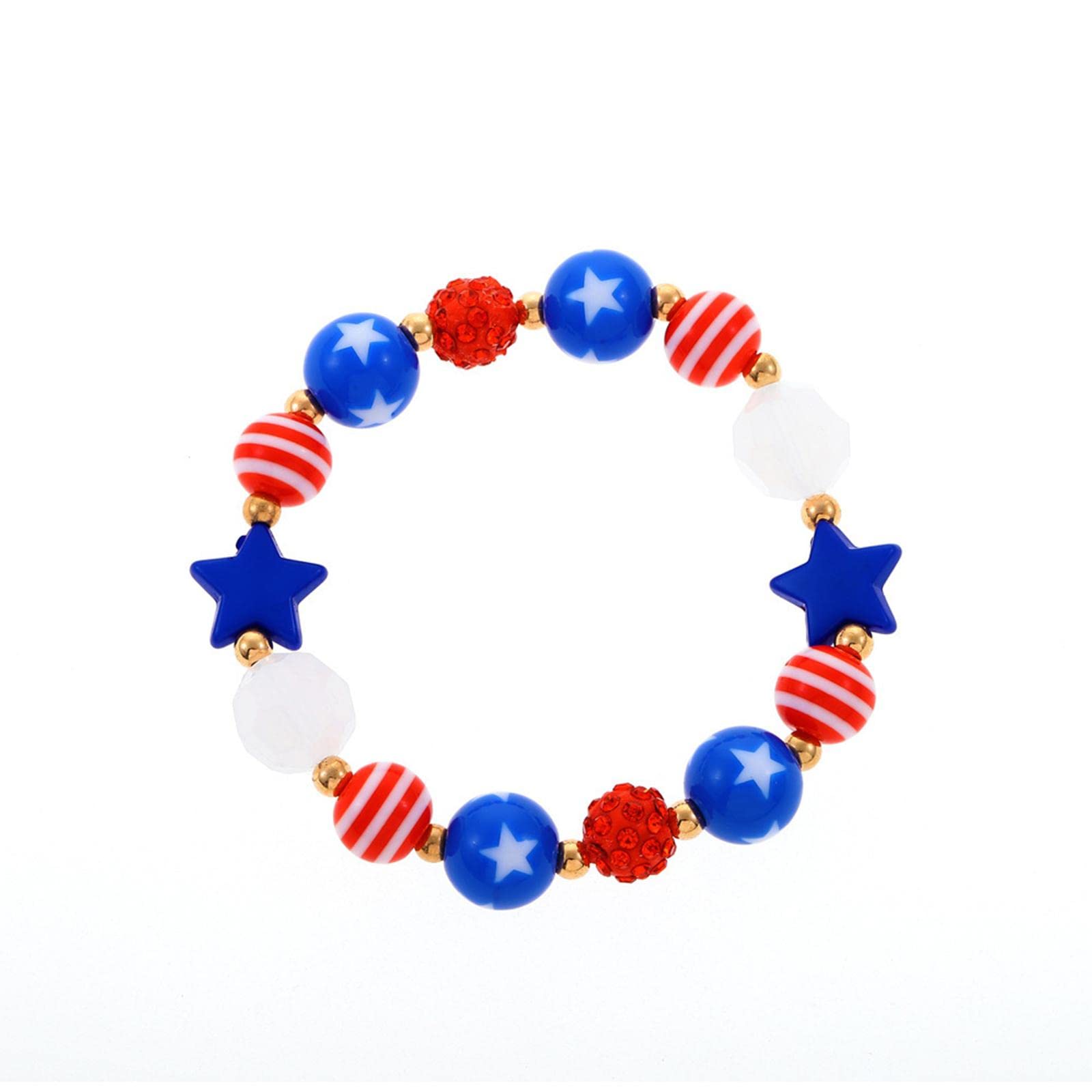 American Flag Earrings for Women - Patriotic Red White Blue Star Jewelry, Fashionable Independence Day Accessories | Perfect for 4th of July, Memorial Day, Veterans Day & Patriotic Events