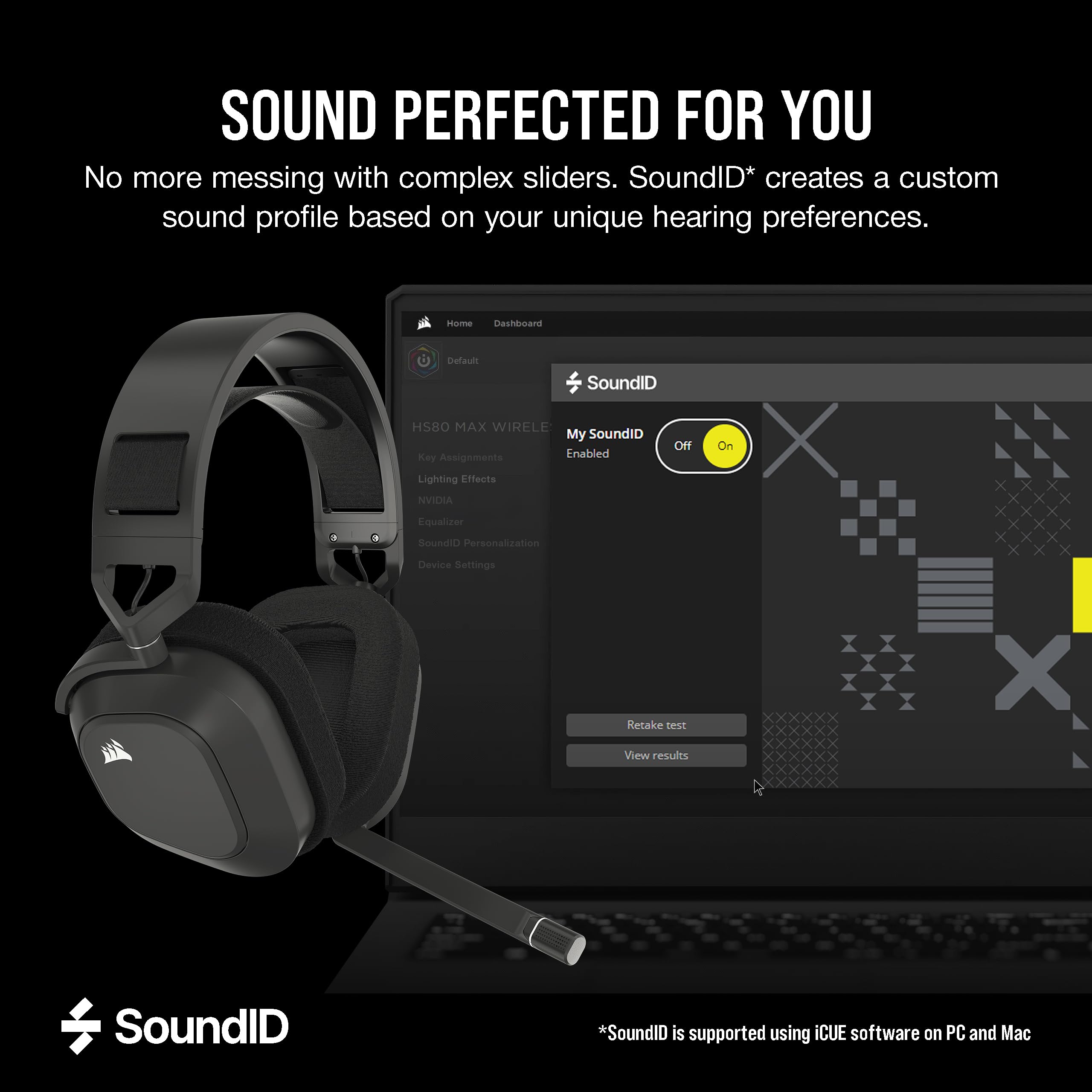 Corsair HS80 MAX Wireless Gaming Headset with Bluetooth – Dolby Atmos – Broadcast Mic – Multiplatform (PC, Mac, PS5, PS4, Mobile) – iCUE Compatible – Steel Gray – Perfect for Streaming, Competitive Gaming & Home Office Use