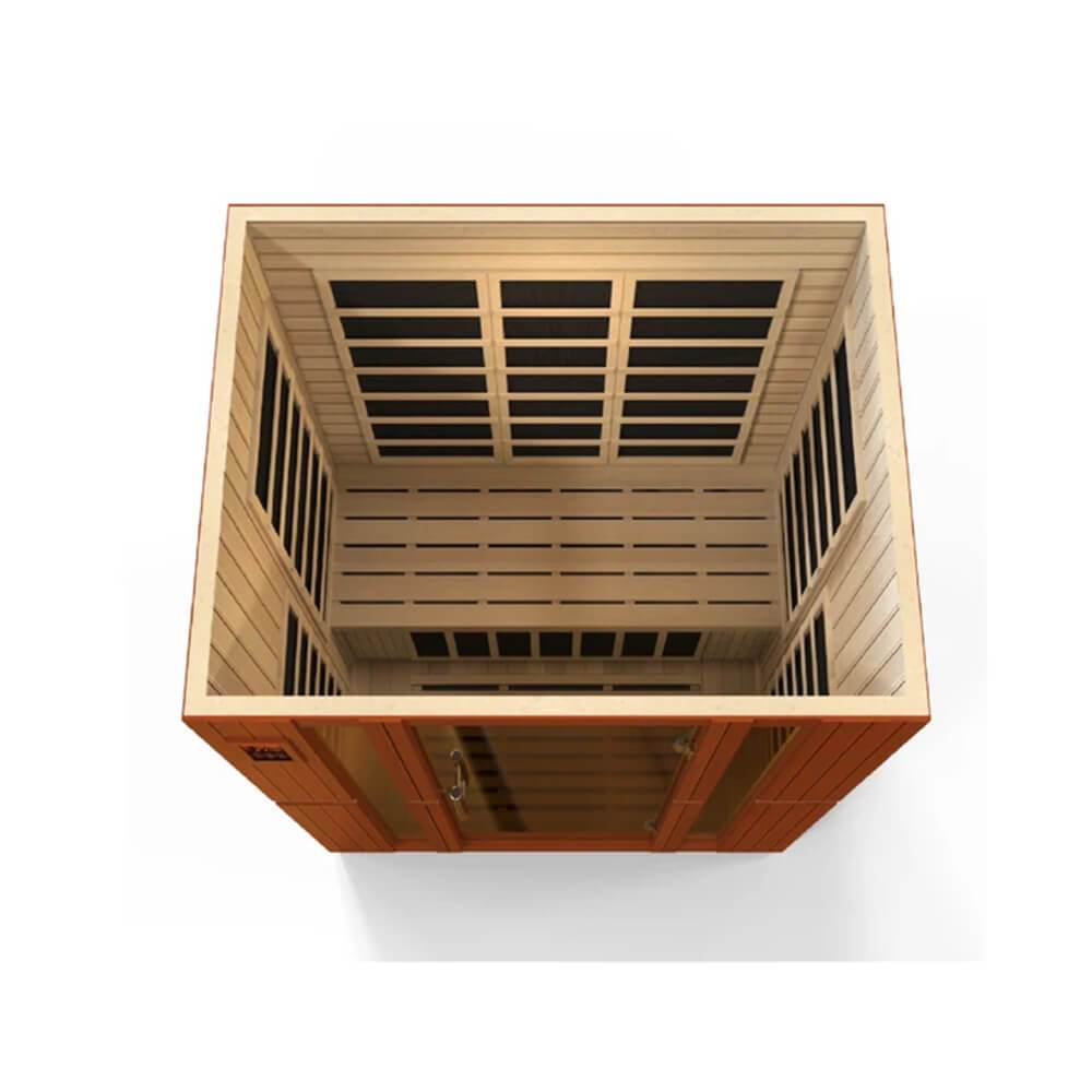 Dynamic Bellagio 3-Person Low EMF Far Infrared Sauna for Home Spa DYN-6306-02 | Relaxation, Detox & Pain Relief