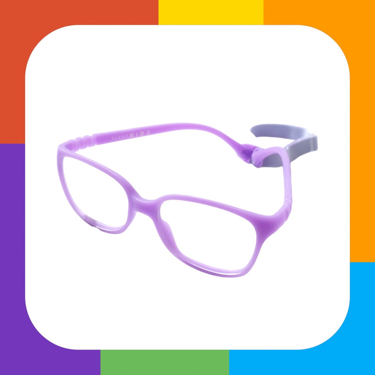 Trendy Kids Flexible Unbreakable Glasses with Blue Light Blocking Lenses 1302 - Perfect for Online Classes, Gaming & Screen Time Protection