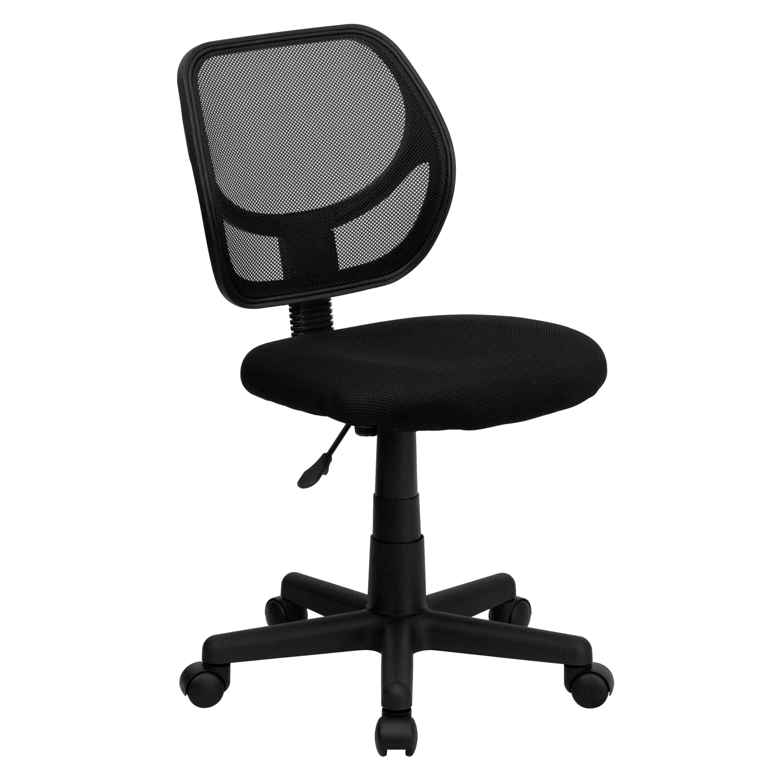Ergonomic Low Back Orange Mesh Swivel Task Office Chair - Breathable & Adjustable for Home, Office, and Gaming Use