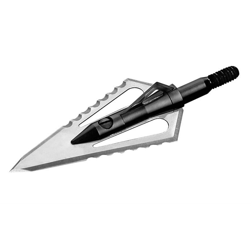 Magnus Stinger Buzzcut 4 Blade Broadheads for Hunting - Razor Sharp Fixed Blade Arrow Tips for Bowhunting Deer, Elk & Big Game - Perfect for Crossbows & Compound Bows