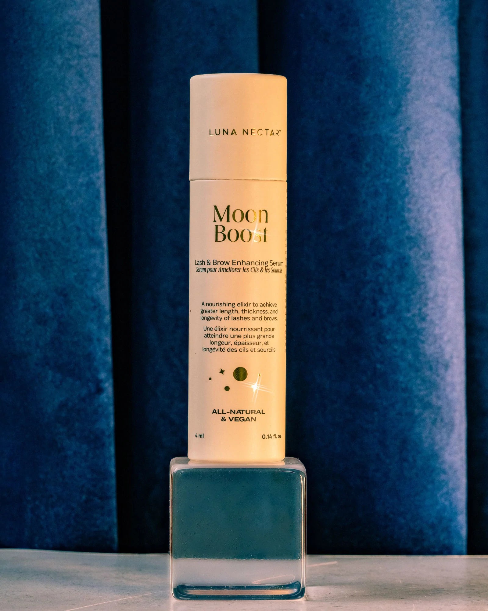 Moon Boost – Lash & Brow Growth Serum for Longer, Thicker Eyelashes & Eyebrows | Natural & Safe Formula for Daily Use at Home or Salon