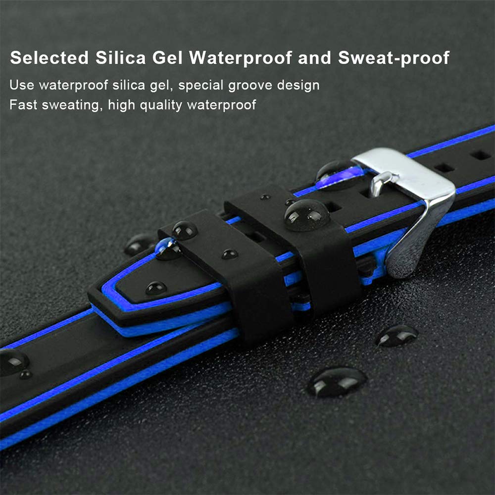 Compatible with Apple Watch Bands 49mm 45mm 44mm 42mm 41mm 40mm 38mm - Soft Silicone Sport Strap for iWatch Series Ultra 2/SE/10/9/8/7/6/5/4/3 - Durable Sweatproof Replacement Watch Band for Men & Women - Perfect for Running, Gym Workouts & Outdoor Activities
