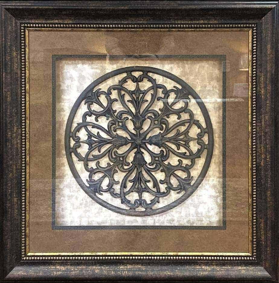 Large Round Scroll Wall Decor - Elegant Vintage Design for Living Room, Bedroom, or Office - Perfect for Home and Office Decor
