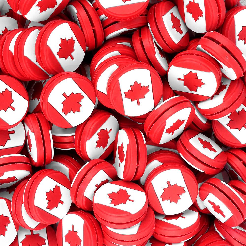 Canadian Flag Tennis Vibration Dampener - Reduce Racket Noise & Improve Control - Perfect for Tennis Players & Enthusiasts on Court