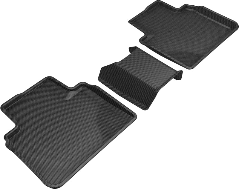 3D MAXpider Custom Fit All-Weather Floor Mats for 2018-2020 Honda Accord Kagu 2nd Row - Black Car Mats for Ultimate Protection & Style | Perfect for Daily Commute, Road Trips & Family Use