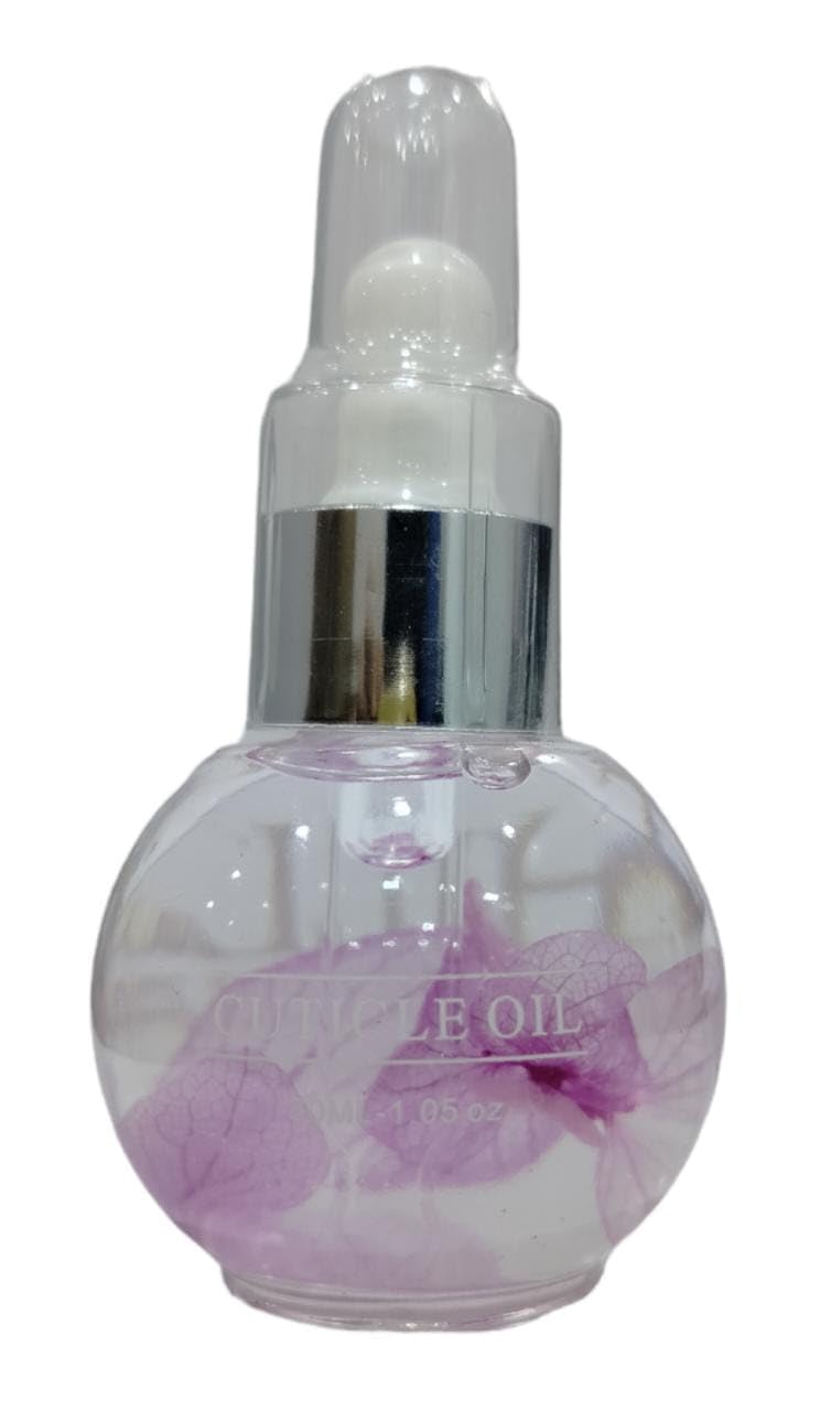SHILLS Professional Nail Art Dried Flowers Softener & Cuticle Oil - 30ml Nourishing Lily Formula for Healthy Nails - Perfect for Manicures, Pedicures & DIY Nail Care at Home