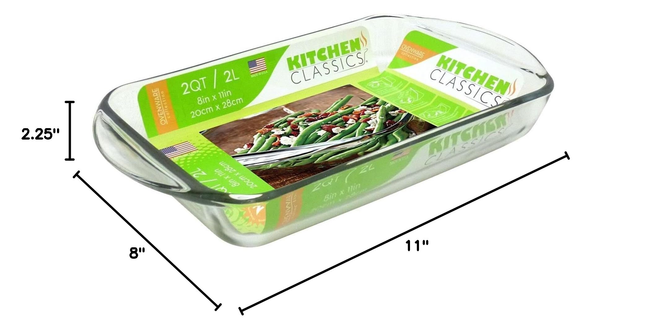 2 Quart Rectangular Glass Baking Dish 8