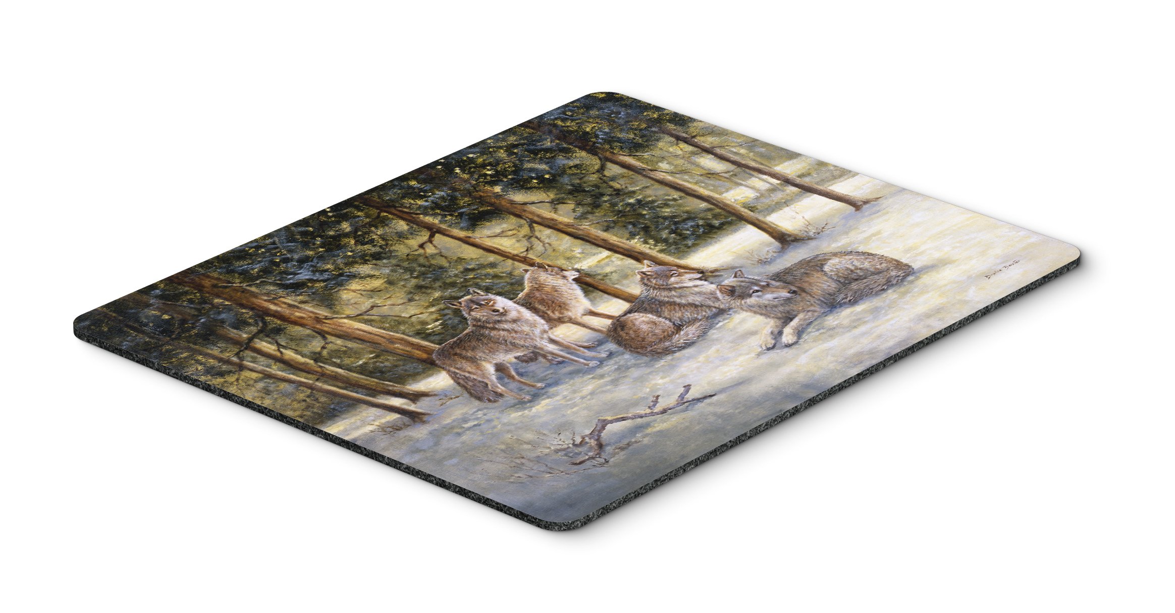 Wolves by Daphne Baxter Mouse Pad - Large Washable Desk Mat for Home Office, Gaming & Computers | Non-Slip Hot Pad & Trivet | Perfect for Work, Study & PC Setup