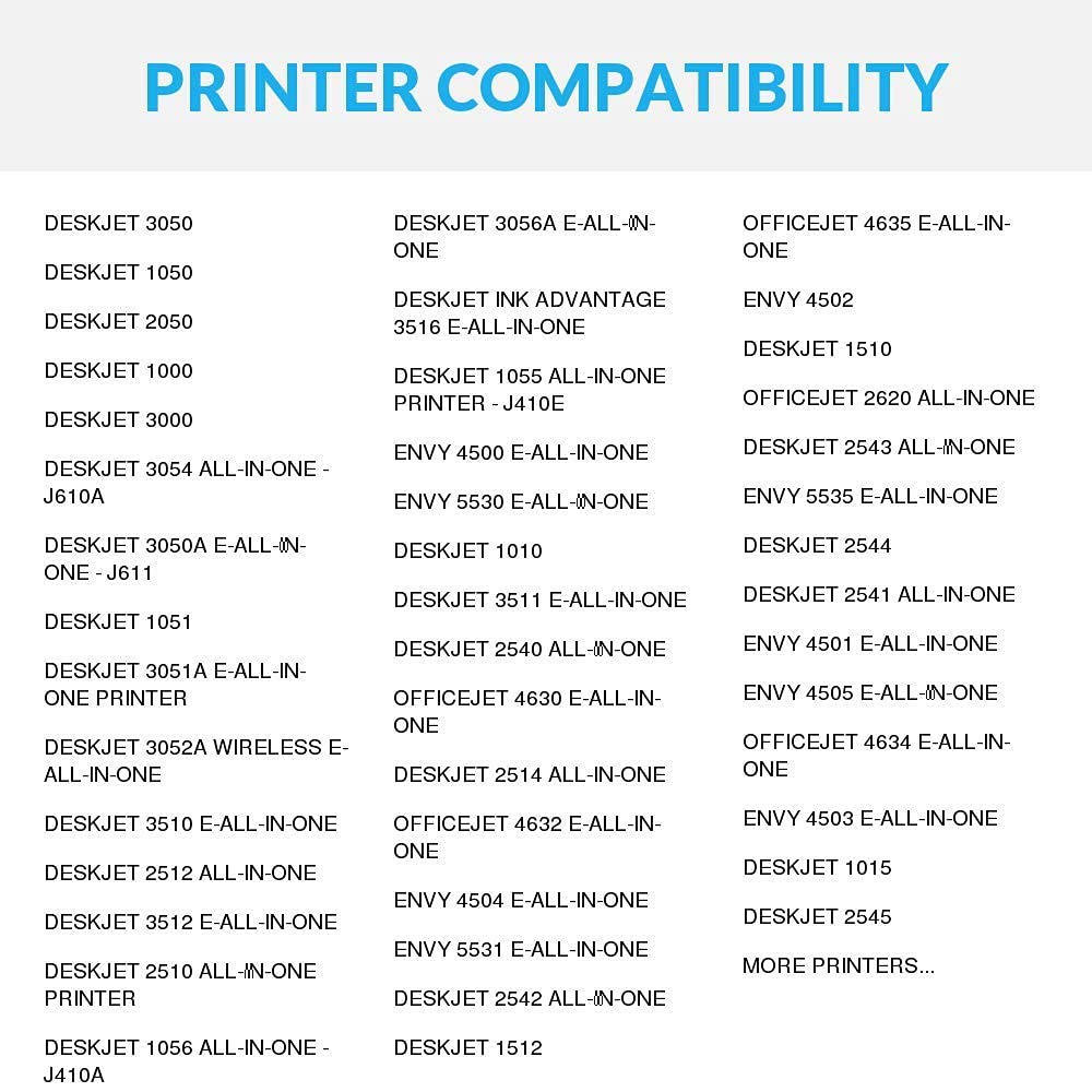 High-Quality Remanufactured HP 61 Ink Cartridge Replacement (4-Pack, Color) - Compatible with HP Deskjet 1000 & More | Reliable Printing for Home, Office & School Projects