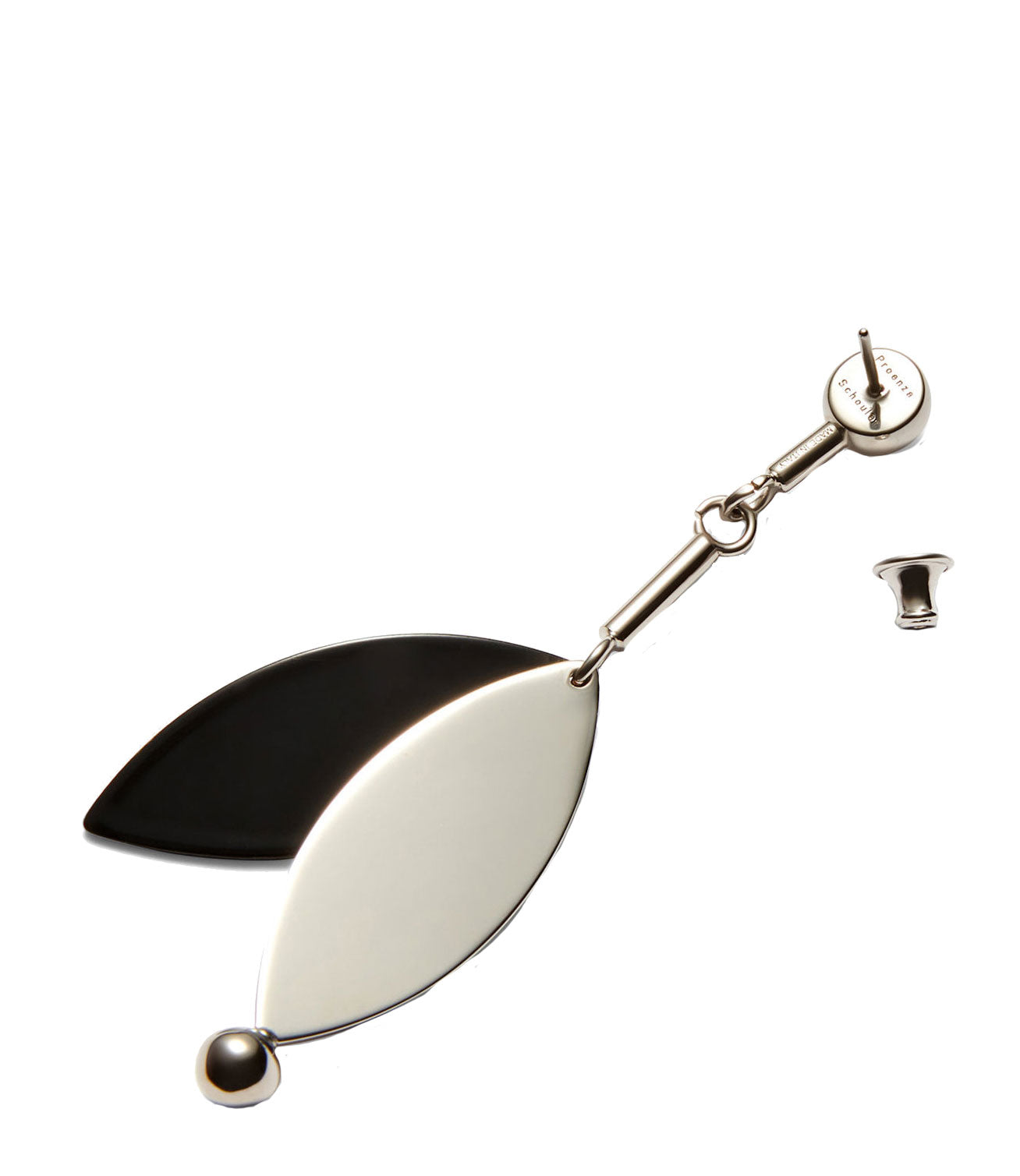 PS Small Leaf Earrings - Silver & Black Dangle Earrings for Women | Perfect for Everyday Wear, Parties & Special Occasions