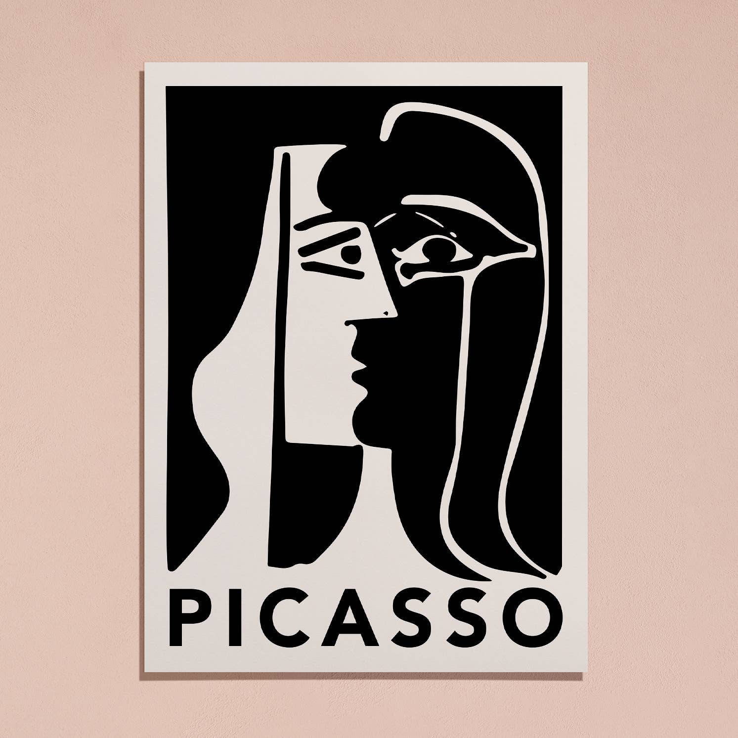 Pablo Picasso The Kiss 1979 Art Print - Famous Romantic Painting for Home Decor, Office & Gift Giving