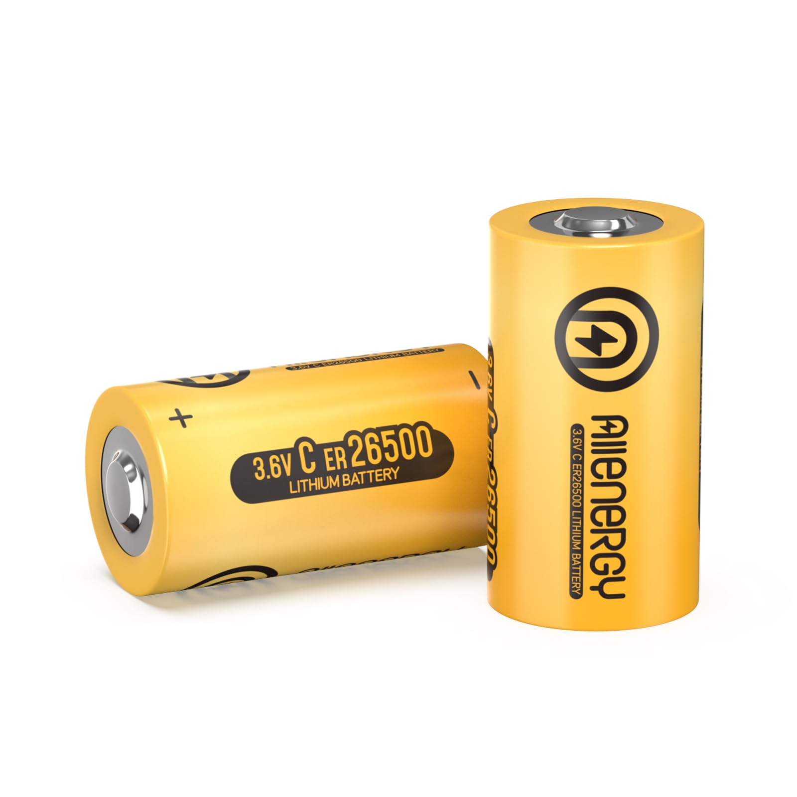 ER26500 Lithium C Batteries 9000mAh 3.6V - 2 Pack Non-Rechargeable Li-SOCl2 Batteries for Car Tire Pressure Monitors, Smart Cards & IoT Devices | Long-Lasting Power Solution