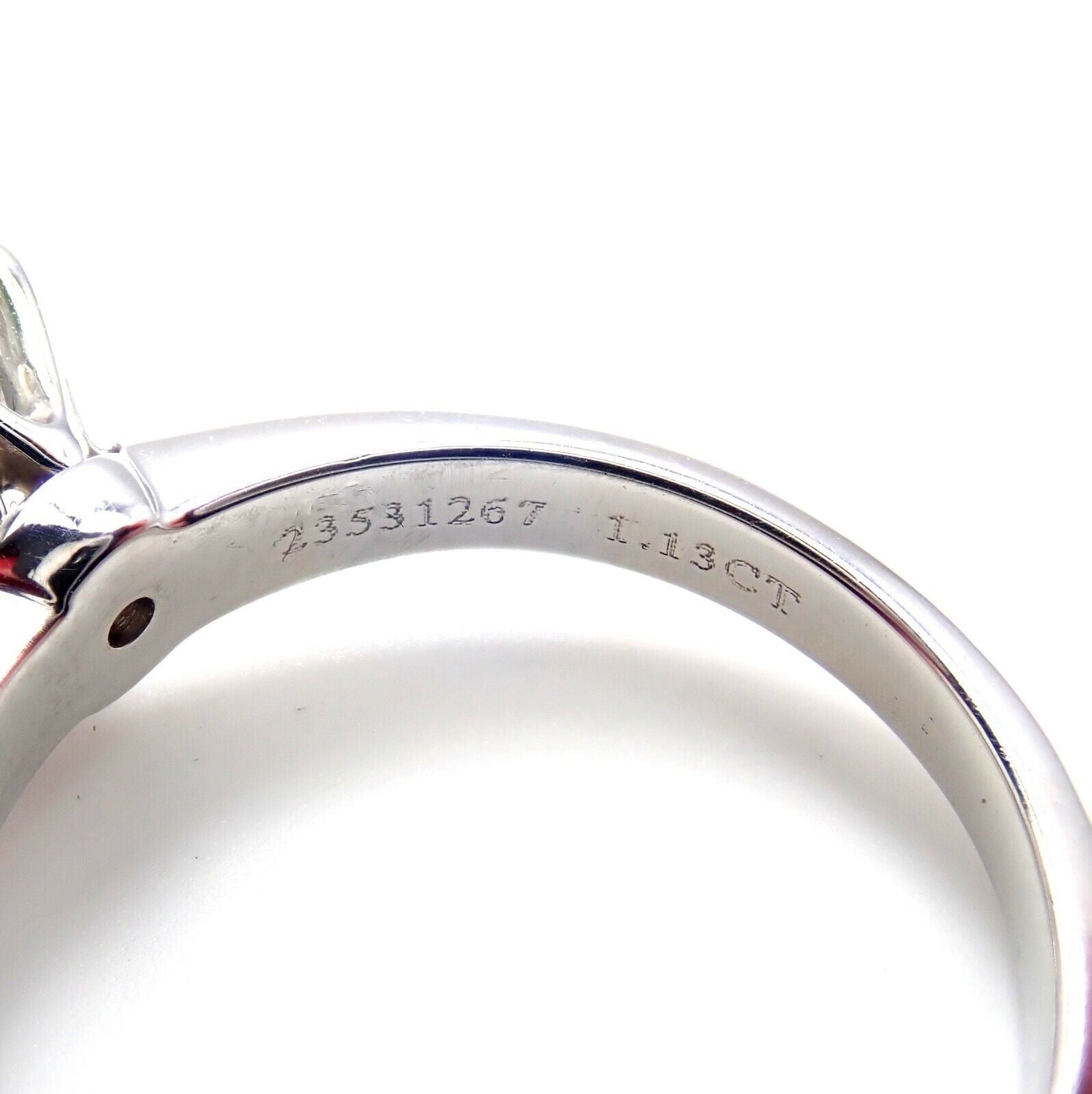 Authentic Tiffany & Co. Platinum 1.13ct Diamond H VS1 Engagement Ring with Certification - Perfect for Proposals, Weddings & Anniversary Gifts