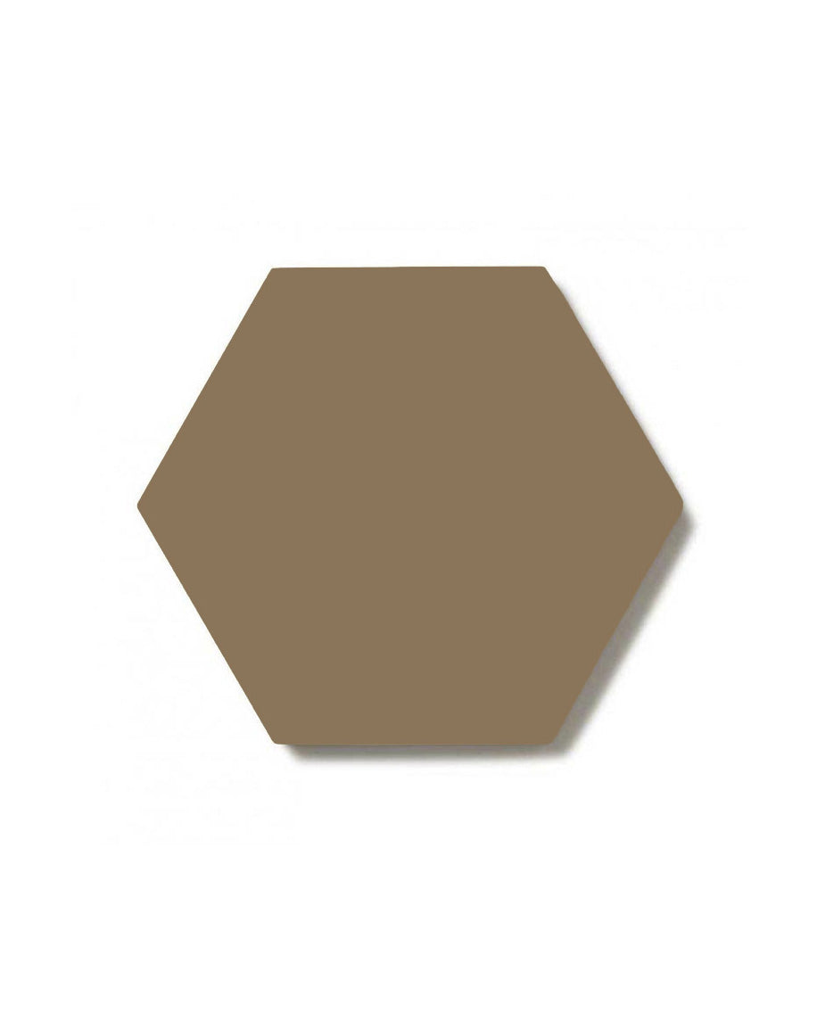 Hexagon 10x10 cm Coffee Brown Ceramic Tile - Perfect for Kitchen Backsplash, Bathroom Walls & DIY Home Decor Projects