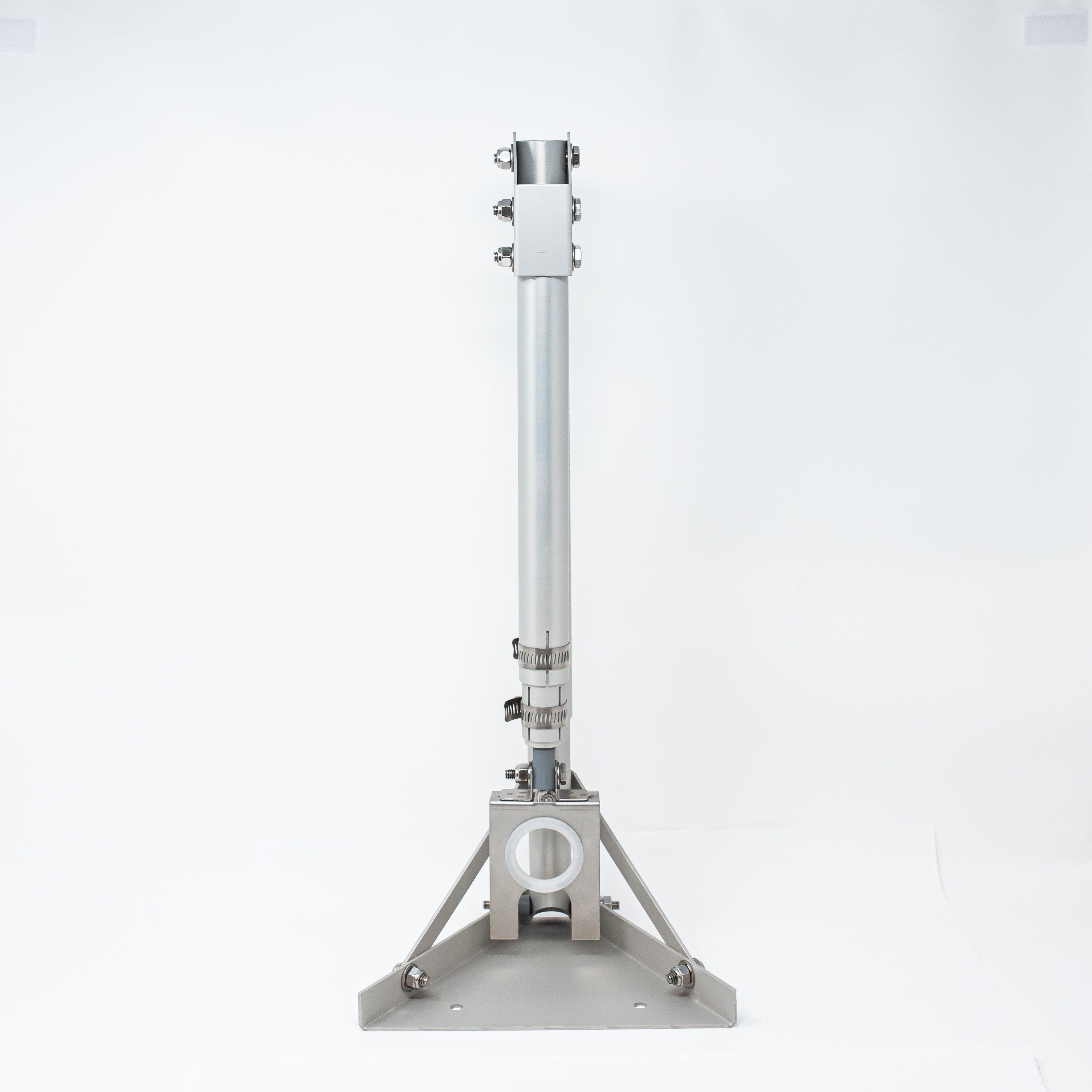 Stainless Steel Floor Mount Bracket for Ultrasonic Sensors - Secure & Durable Installation for Industrial Automation & Robotics