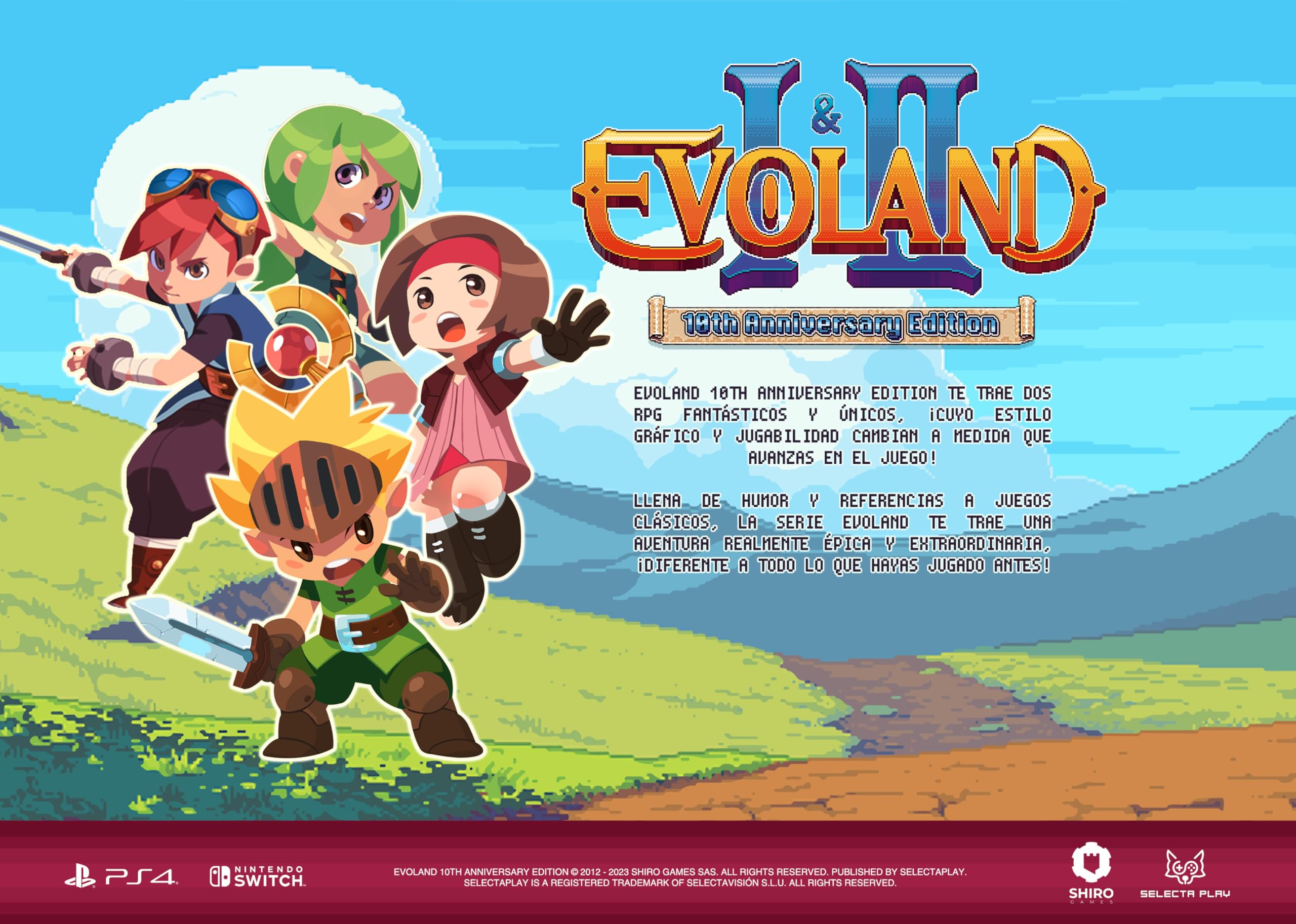 Evoland 10th Anniversary Edition for PlayStation 4 (PS4) - Retro RPG Adventure Game - Perfect for Gamers & Collectors