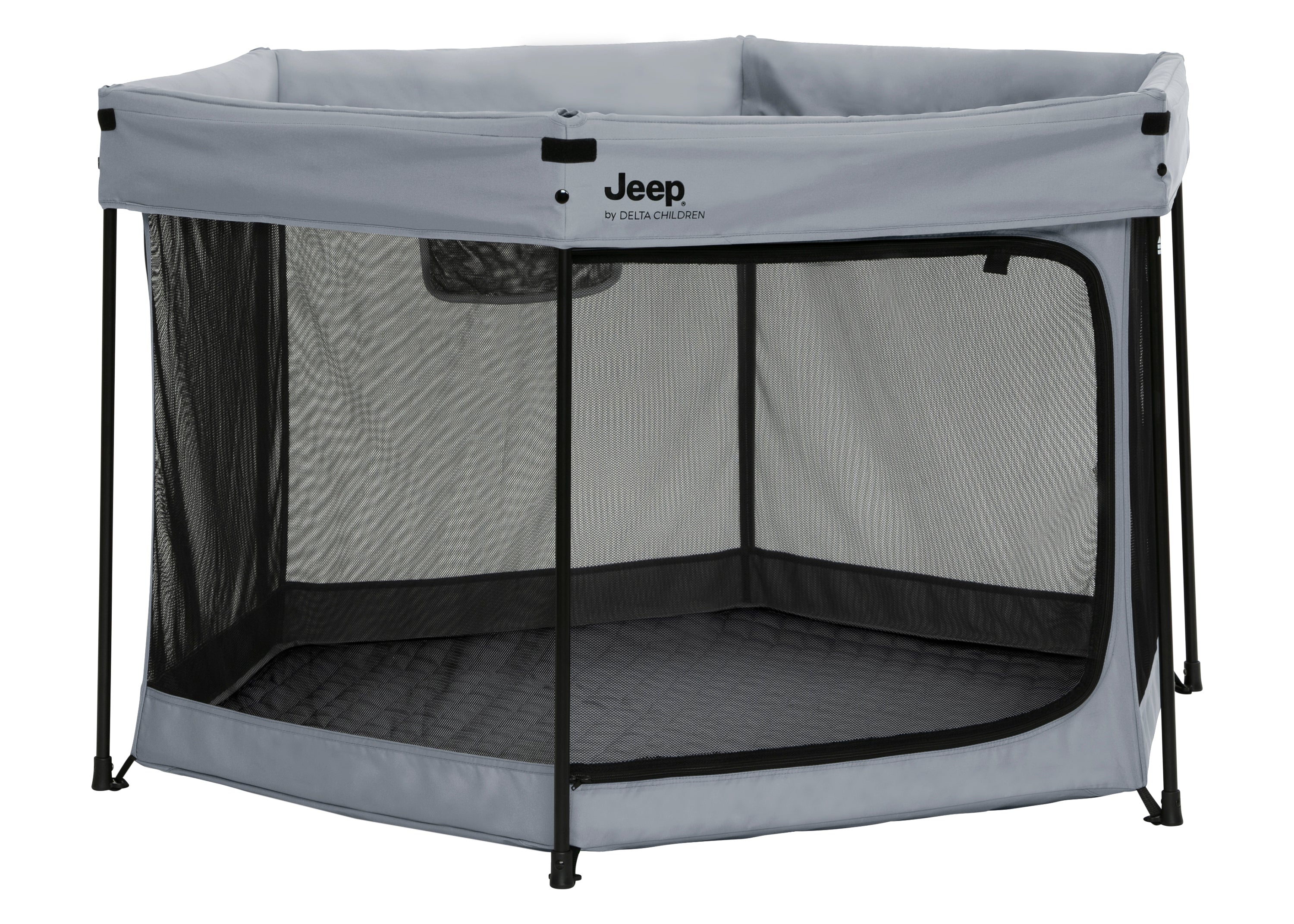 Hexagon Pop Up Play Yard with Removable Canopy - Portable Baby Playpen for Indoor & Outdoor Use - Perfect for Backyard, Beach, and Park Adventures