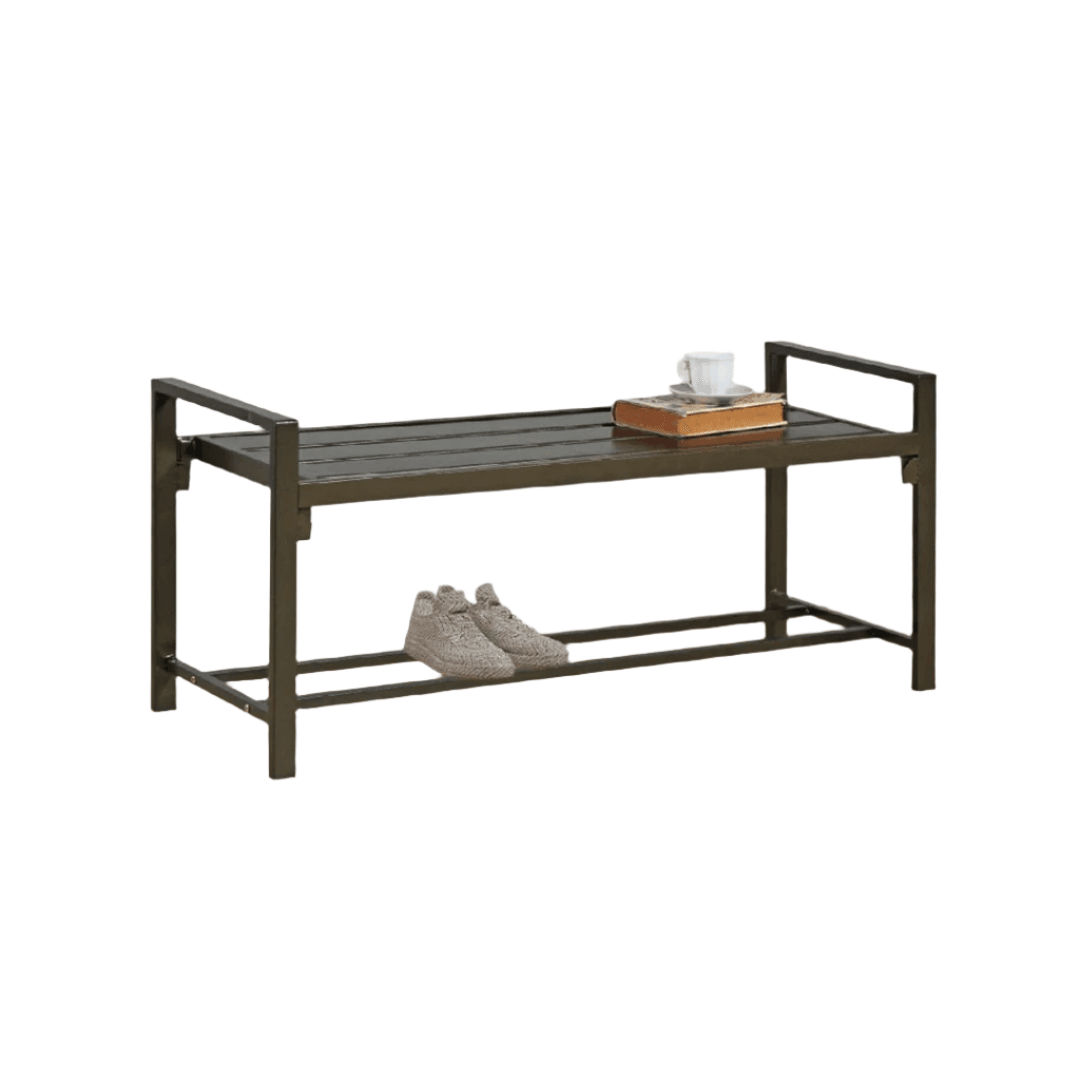 Indio Metal Bench (120cm) - Durable Outdoor & Indoor Seating for Patio, Garden, and Entryway