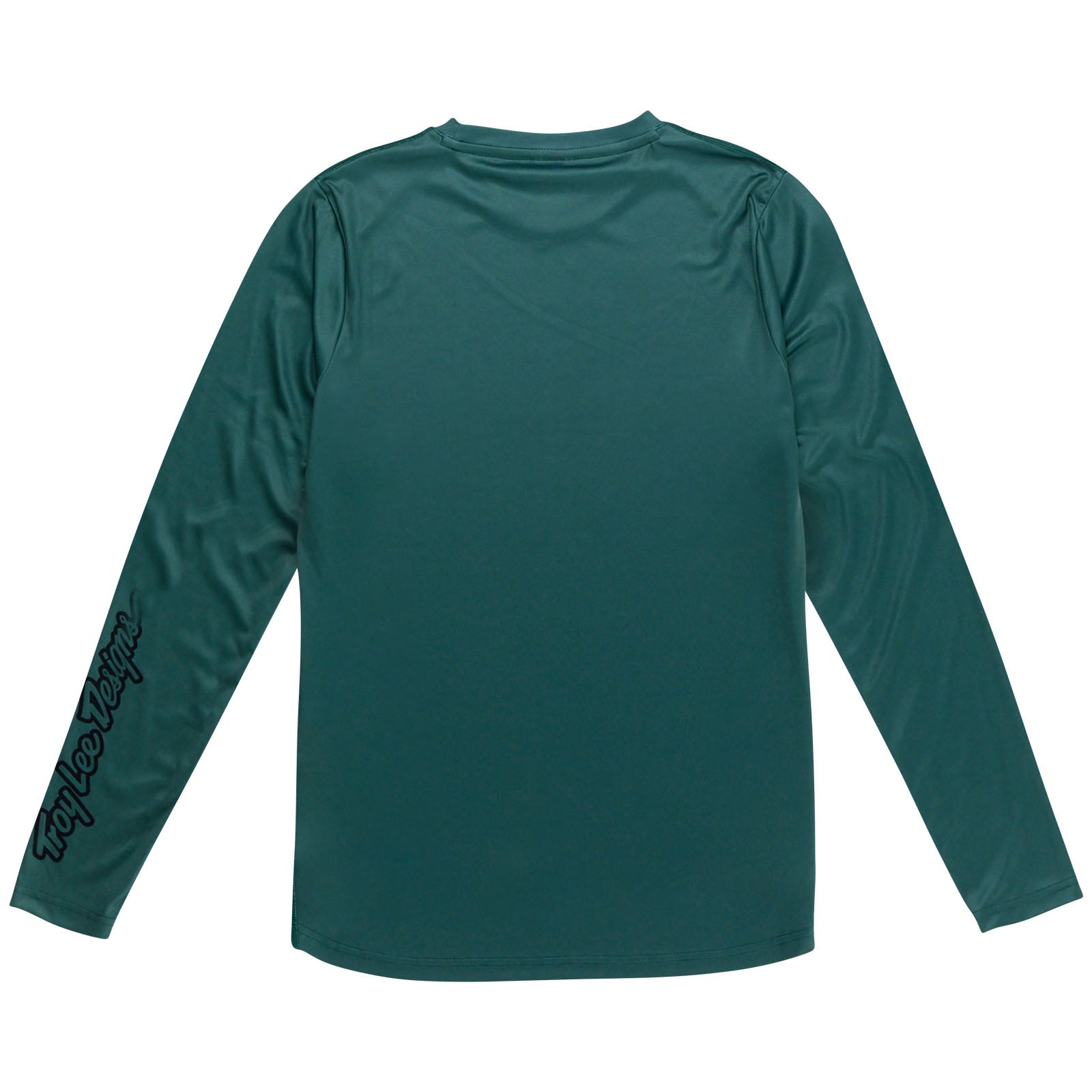 Lilium Women's Long Sleeve Jersey Top - Soft Stretch Monochrome Jade Green T-Shirt for Casual Wear, Workout & Layering