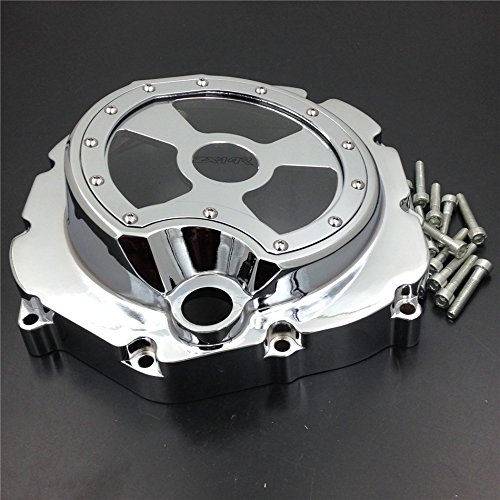Kawasaki ZX14R ZZR1400 2006-2013 Motorcycle Engine Clutch Cover - Chrome Right Side See Through Design | Perfect for Custom Bike Builds & Showcase Engines