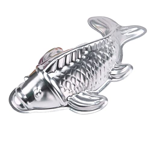 3D Carp Shaped Aluminum Cake Mold - Fish Shaped Baking Pan for Birthday Cakes, Pastries & Desserts - Perfect for Asian-Themed Parties, Lunar New Year Celebrations & Home Baking