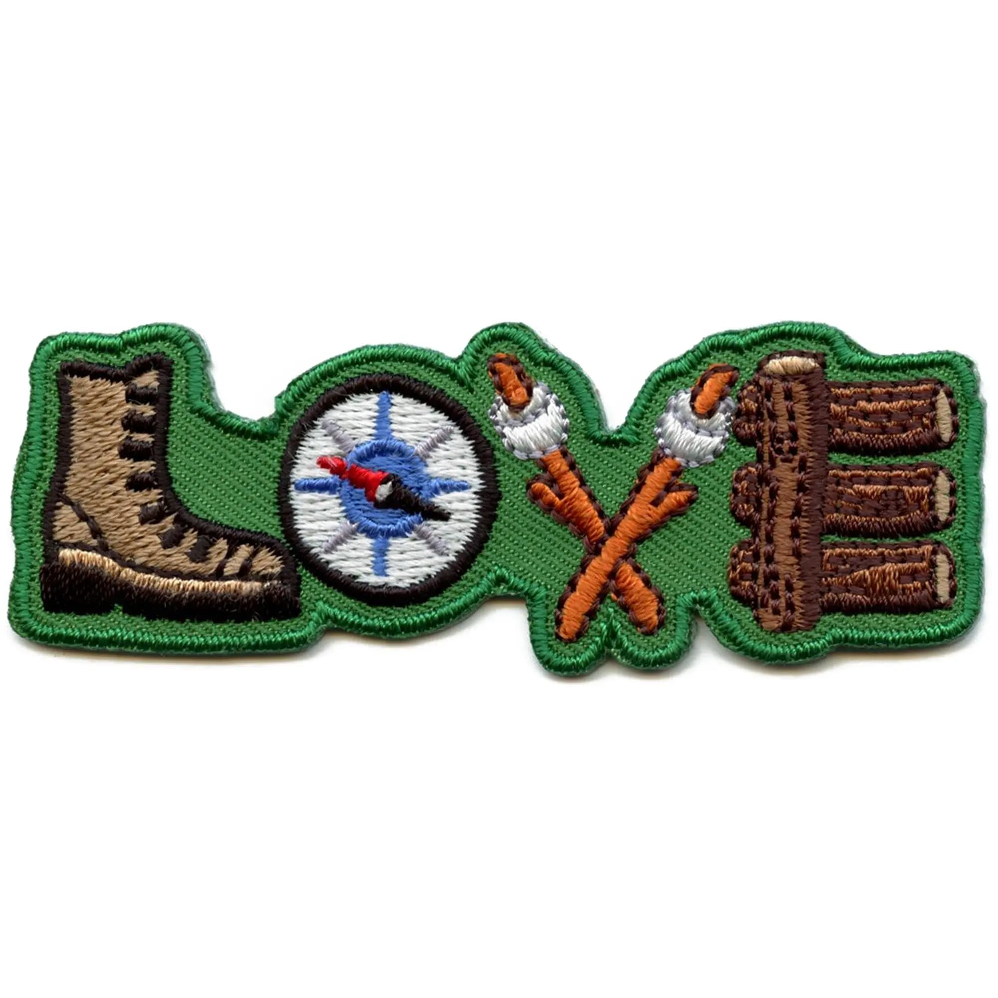 Iron On Embroidered Patch for Camping Gear & Outdoor Clothing
