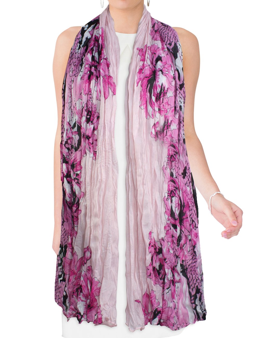 Stylish Rose Leopard Print Chain Link Scarf Sarong - Fashionable Wrap for Beach, Pool, and Streetwear Outfits