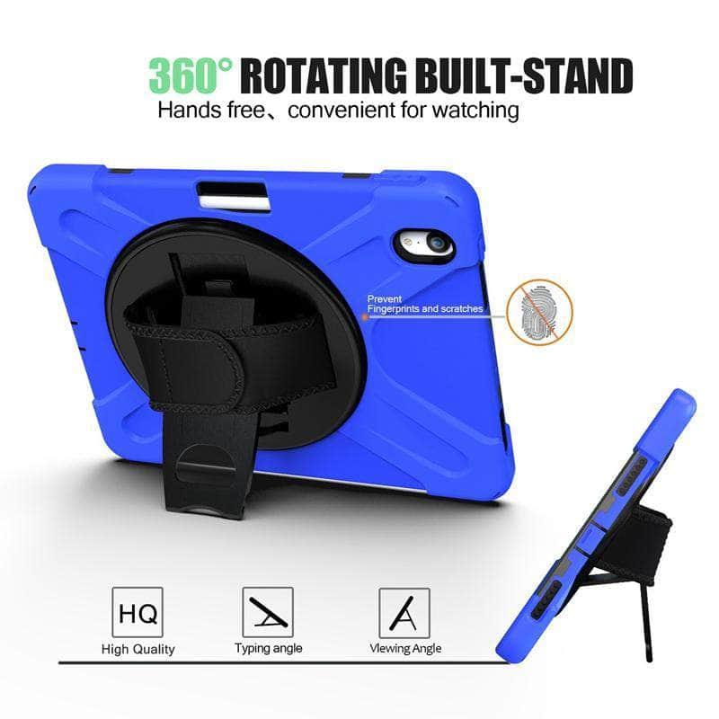 Shockproof Protective Case for iPad Pro 11 (2018 Model) - Heavy Duty Cover with Pencil Holder & Adjustable Shoulder Strap | Perfect for Travel, Work, and Outdoor Adventures
