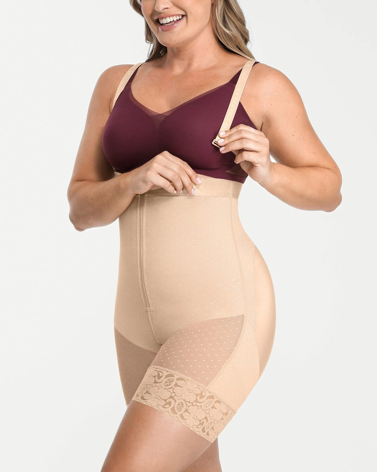 AirSlim® High Waist Butt Lifting Polka Dot Shorts for Women - Sexy Tummy Control Shapewear - Perfect for Workout, Yoga & Summer Outfits