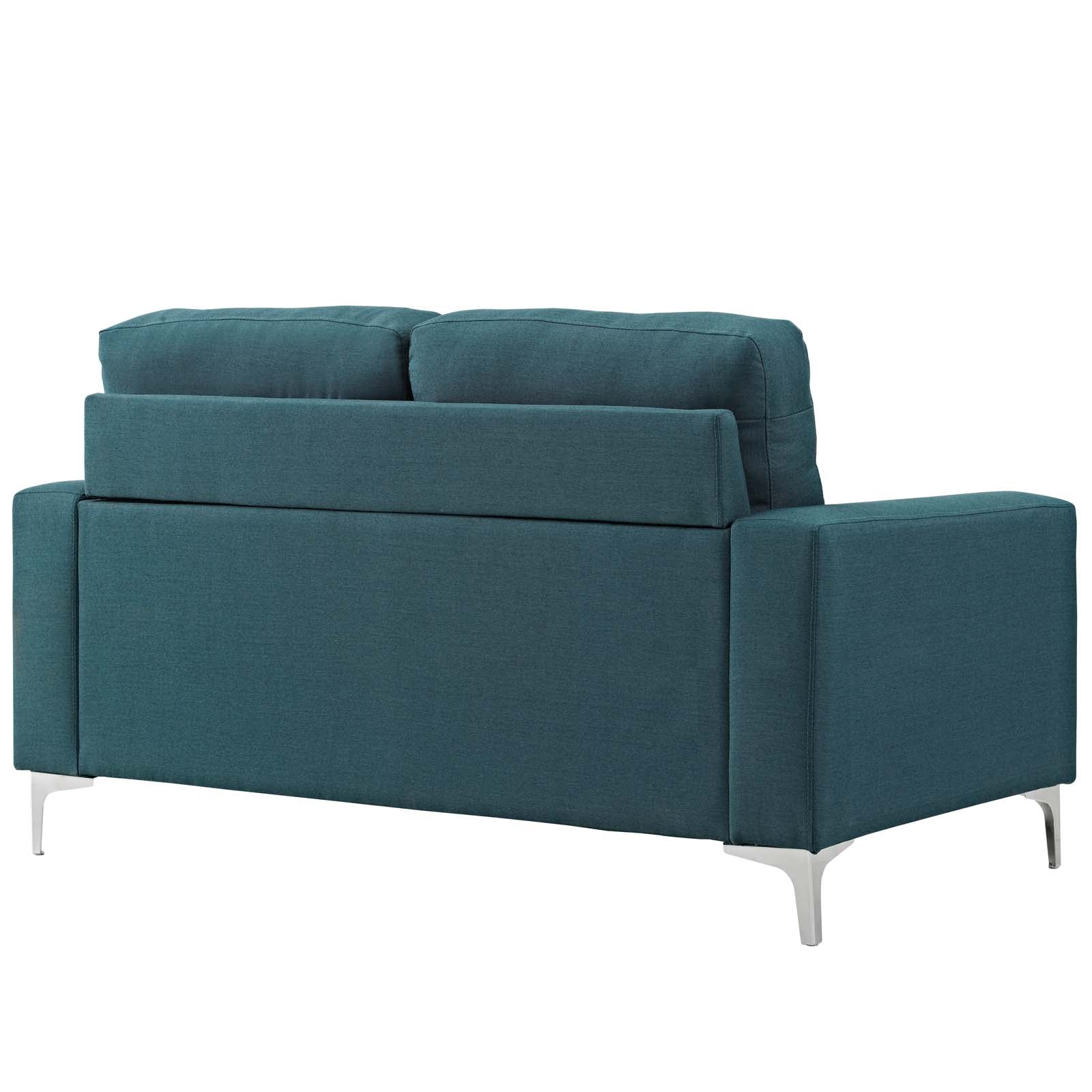 Allure Upholstered Sofa - Modern Comfortable Fabric Couch for Living Room, Home & Office - Perfect for Relaxing, Entertaining & Small Spaces