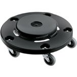 Heavy Duty Gator Trash Can Dolly with Wheels - 300 lbs Capacity Utility Cart for Moving Garbage Bins, Recycling Containers & Yard Waste - Perfect for Home, Garage, Commercial Use & Outdoor Cleaning