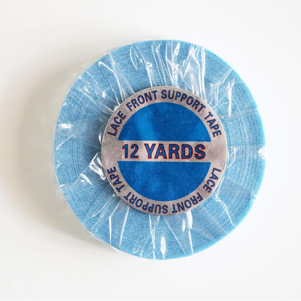 **12 Yards Double Sided Wig Tape – 12mm Wide Blue Liner, Super Strong & Waterproof Adhesive for Lace Front Wigs, Human Hair Extensions, Toupees & Beards – Secure & Comfortable All-Day Wear for Daily Use, Cosplay & Special Events**
