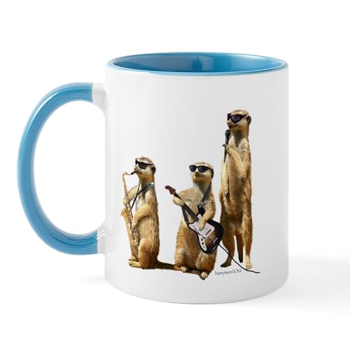 White/Blue Inside - Meerkat Trio2 Mug