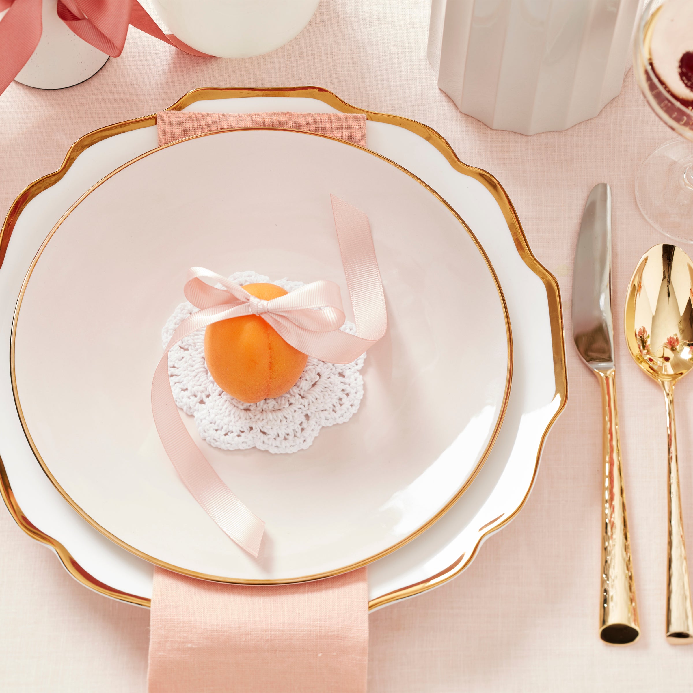 Imperial Caviar Gold 5-Piece Luxury Dinnerware Set - Elegant Fine Dining Plates, Bowls & Cutlery for Weddings, Anniversaries & Formal Events
