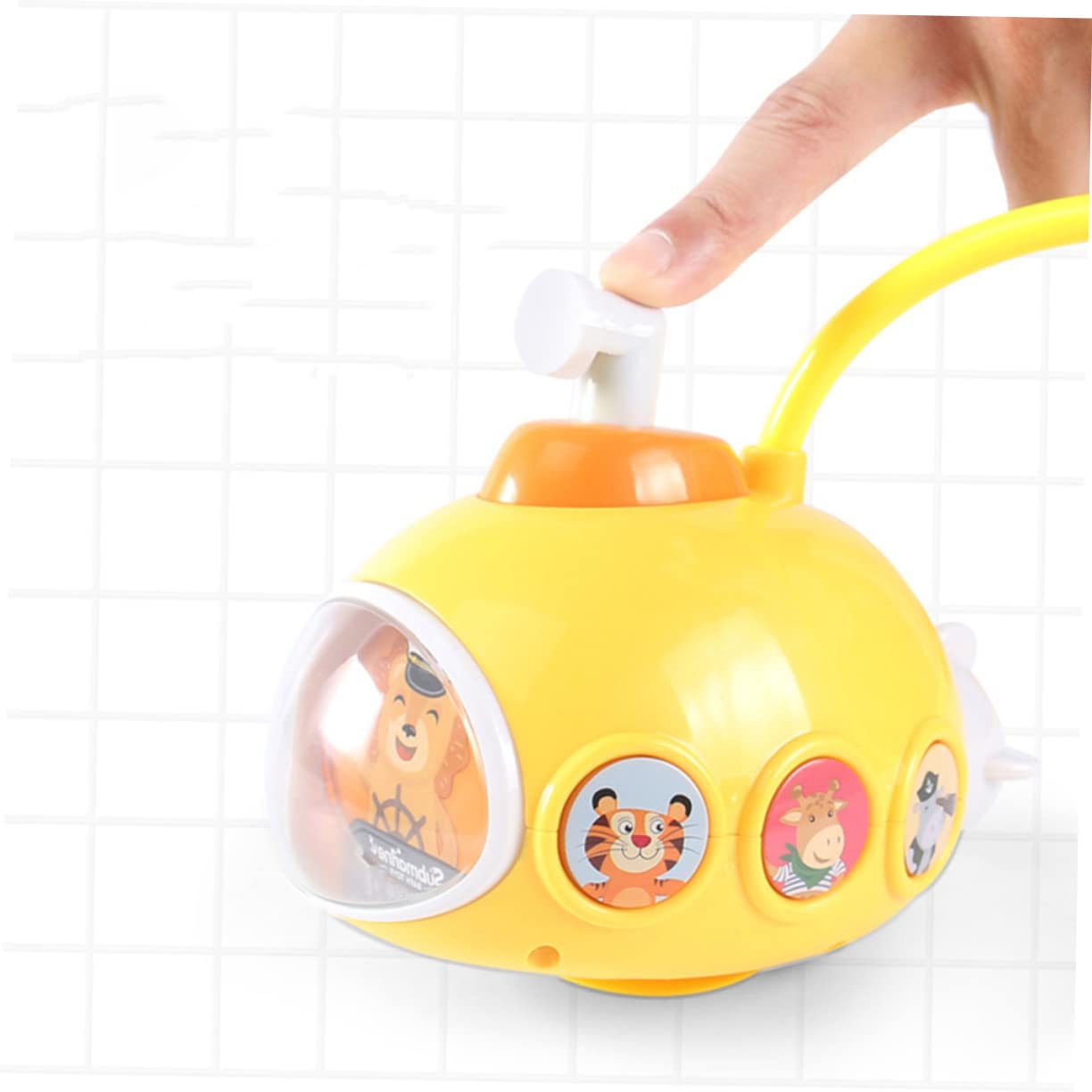 VICASKY 3-Piece Kids Bath Toys Set - Electric Water Sprayer Animal Shower Toys for Toddlers, Fun Bathtime Playtime for Boys & Girls (Yellow Plastic) | Perfect for Bath Time, Pool Parties & Outdoor Water Play