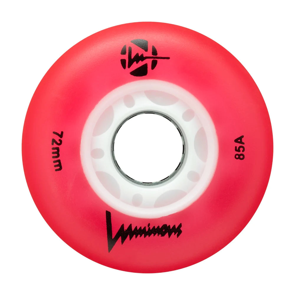 Glow Luminous 72mm LED Light Up Skateboard Wheels - Perfect for Night Skating, Longboard & Cruiser Boards - Glow in The Dark Wheels for Safety & Fun
